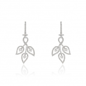 White Gold Diamond Drop Earrings 0.90ct TDW White Gold Diamond Drop Earrings 0.90ct TDW